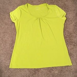 Lime green dressy blouse